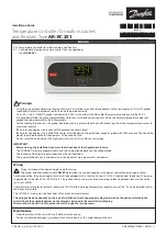 Preview for 1 page of Danfoss Optyma AK-RC 251 Installation Manual