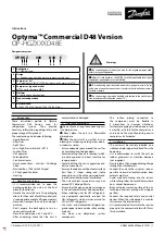 Danfoss Optyma OP-HGZ D48E Series Instructions Manual предпросмотр