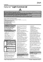 Preview for 5 page of Danfoss Optyma OP-MCGC003TLA00G Instructions Manual