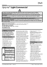 Preview for 14 page of Danfoss Optyma OP-MCGC003TLA00G Instructions Manual