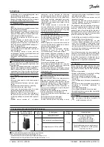 Preview for 3 page of Danfoss Optyma OP-MPME048MTW02E Instructions Manual