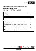 Preview for 1 page of Danfoss Optyma OP MSSM Instructions Manual