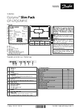 Danfoss Optyma Slim Pack OP-LPQE Series Instructions Manual предпросмотр