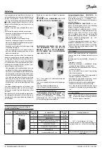 Preview for 8 page of Danfoss Optyma Slim Pack OP-LSQM Series Instructions Manual