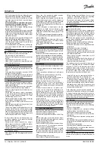 Предварительный просмотр 2 страницы Danfoss Optyma Slim Pack OP-MPME048 Instructions Manual