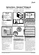 Предварительный просмотр 34 страницы Danfoss Optyma Slimpack OP-LSQM Series Instructions Manual