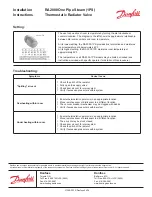 Предварительный просмотр 4 страницы Danfoss RA2000 Installation Instructions