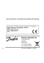 Предварительный просмотр 12 страницы Danfoss REP24 Installation And Instructions Manual