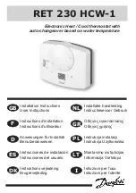 Preview for 1 page of Danfoss RET 230 HCW-1 Installation Instructions Manual