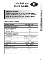 Предварительный просмотр 19 страницы Danfoss RET 230 HCW-1 Installation Instructions Manual