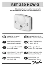 Danfoss RET 230 HCW-3 Installation Instructions Manual preview