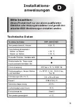 Предварительный просмотр 19 страницы Danfoss RET 230 HCW-3 Installation Instructions Manual