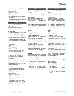 Preview for 2 page of Danfoss RT 101 Installation Manual