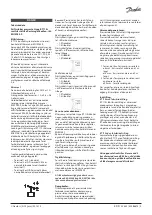 Предварительный просмотр 2 страницы Danfoss RT 110 Installation Manual