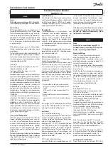 Предварительный просмотр 1 страницы Danfoss RT 110 Instructions