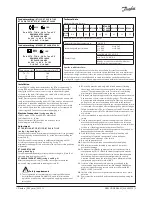 Preview for 2 page of Danfoss RT 1AE Installation Manual