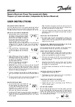 Danfoss RT2-RF User Instructions preview