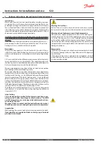 Preview for 4 page of Danfoss S 22 Instructions For Installation And Use Manual