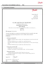 Preview for 16 page of Danfoss S 22 Instructions For Installation And Use Manual