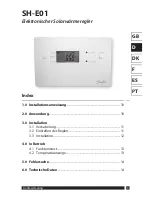 Preview for 9 page of Danfoss SH-E01 Installation Manual