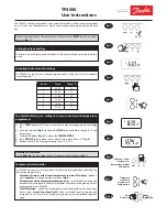 Danfoss TP4000 Range User Instructions предпросмотр