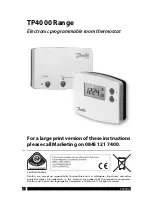 Предварительный просмотр 2 страницы Danfoss TP4000 Range User Manual