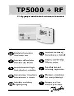 Danfoss TP5000 RF Si Installation And User Instructions Manual предпросмотр