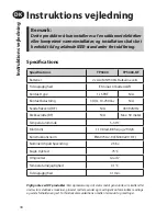 Предварительный просмотр 44 страницы Danfoss TP5000-RF User And Installation Instructions Manual