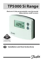 Danfoss TP5000 si range Installation And User Instructions Manual предпросмотр