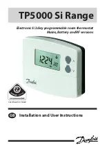 Danfoss TP5000 si range Installation And User Instructions Manual preview