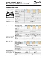 Preview for 1 page of Danfoss TP7000 Series Installation Instructions Manual