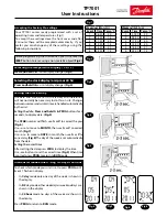 Preview for 1 page of Danfoss TP7001 series User Instructions