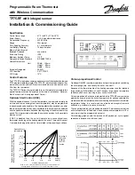 Danfoss TP75-RF Installation & Commissioning Manual предпросмотр