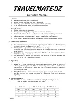 Предварительный просмотр 2 страницы Danfoss TRAVELMATE-DZ Instruction Manual