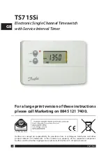 Preview for 2 page of Danfoss TS715Si User Manual