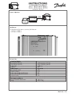 Предварительный просмотр 1 страницы Danfoss Type 12 BD150 105N0912 Instructions