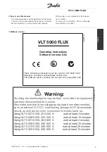 Предварительный просмотр 3 страницы Danfoss VLT 5000 FLUX Operating Instructions Manual