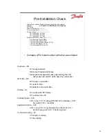 Preview for 6 page of Danfoss VLT 5000 Series Installation Startup Check List