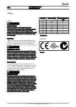 Preview for 2 page of Danfoss VLT AQUA Drive D-Frame Operating Instructions Manual