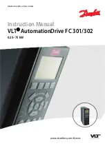 Предварительный просмотр 1 страницы Danfoss VLT AutomationDrive FC 301 Instruction Manual