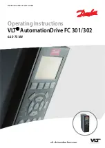 Preview for 1 page of Danfoss VLT AutomationDrive FC 301 Operating Instructions Manual