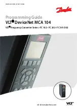 Предварительный просмотр 1 страницы Danfoss VLT DeviceNet MCA 104 Programming Manual