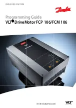 Предварительный просмотр 1 страницы Danfoss VLT DriveMotor FCP 106 Programming Manual