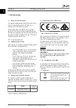 Предварительный просмотр 6 страницы Danfoss VLT FC 103 Operating Manual