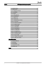 Preview for 3 page of Danfoss VLT FC 103 Programming Manual