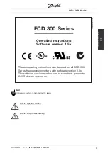 Preview for 3 page of Danfoss VLT FCD 303 Operating Instructions Manual