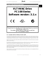 Preview for 3 page of Danfoss VLT HVAC Design Manual