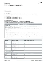 Preview for 1 page of Danfoss VLT LCP 32 Installation Manual