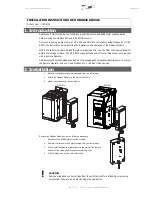 Preview for 1 page of Danfoss VLT MCD 200 Installation Instructions Manual