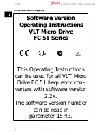 Предварительный просмотр 7 страницы Danfoss VLT Micro Drive FC 51 Series Operating Instructions Manual